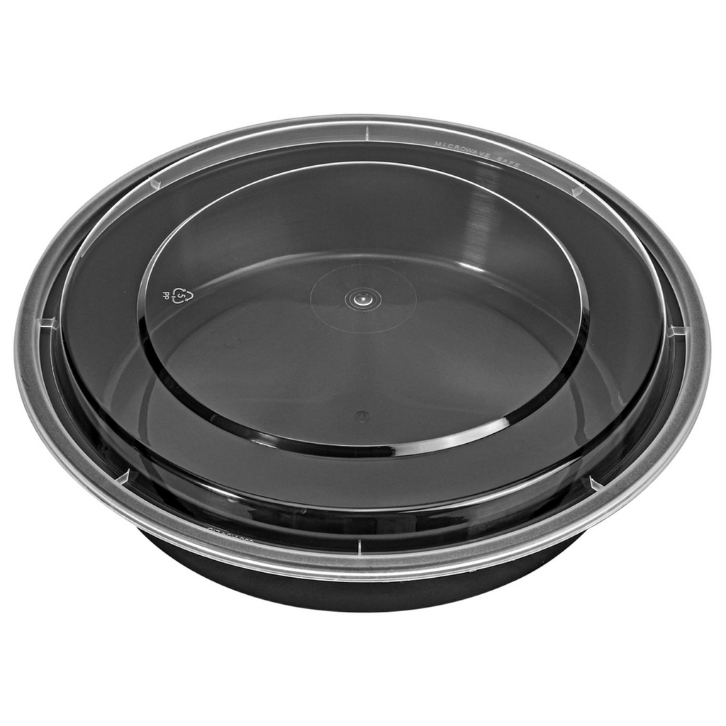 Vinsani 10pk ROUND 1 COMPARTMENT MEAL PREP CONTAINERS