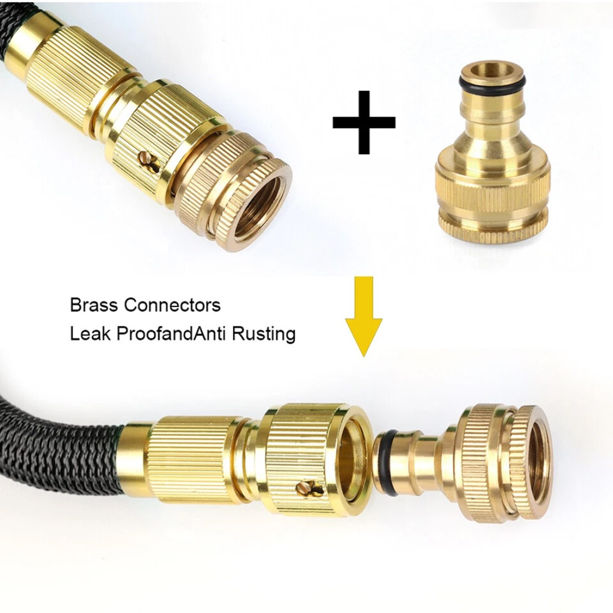 Heavy Duty 75FT Expandable Garden Hose Pipe Flexible With Water Spray Gun UK