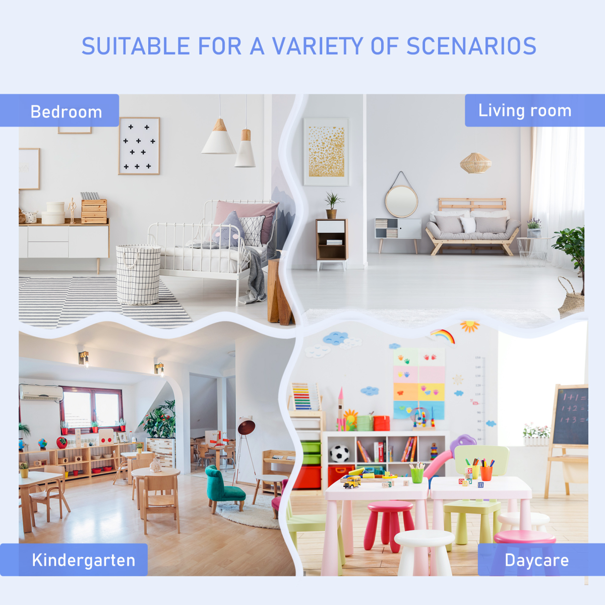 4-Piece Set Kids Wood Table Chair Bench Storage Function for 3 Years+ HOMCOM