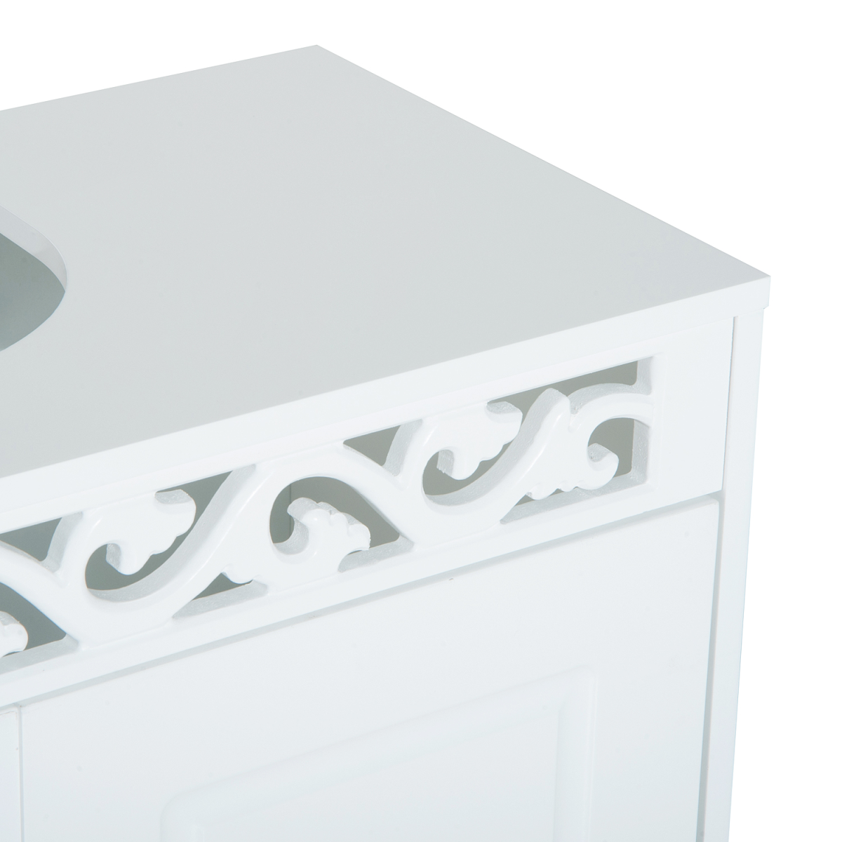 Under Sink Wooden Cabinet Storage Unit Cupboard Bathroom Double Door Shelf