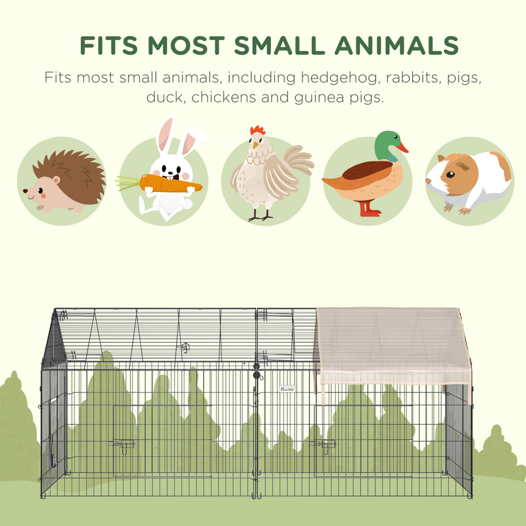 Outdoor Pet Shelter - Spacious Design and Weather Protection - Portable Cage