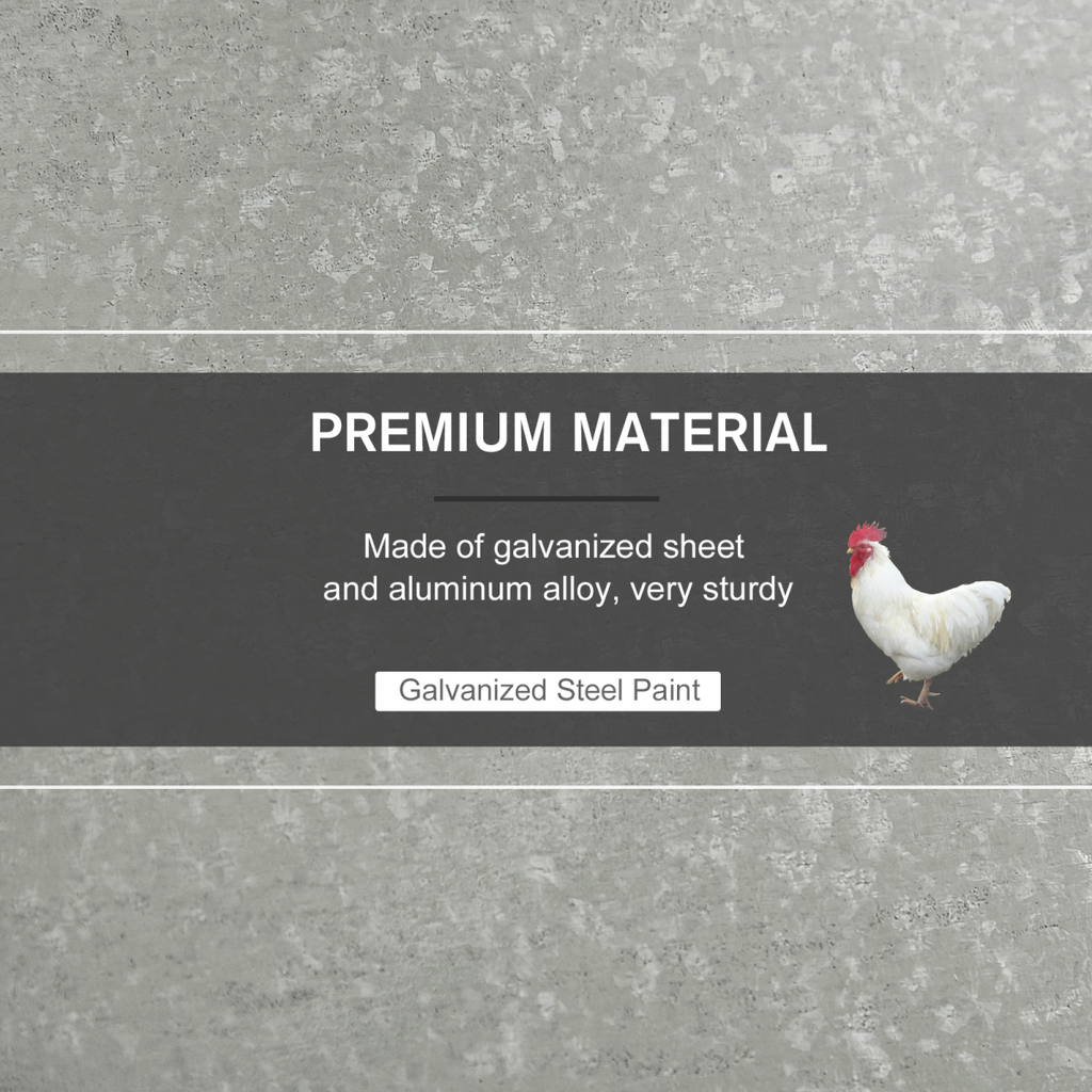 Automatic Chicken Feeder Galvanized Steel Poultry Feeders, 11.5kg of Feeds