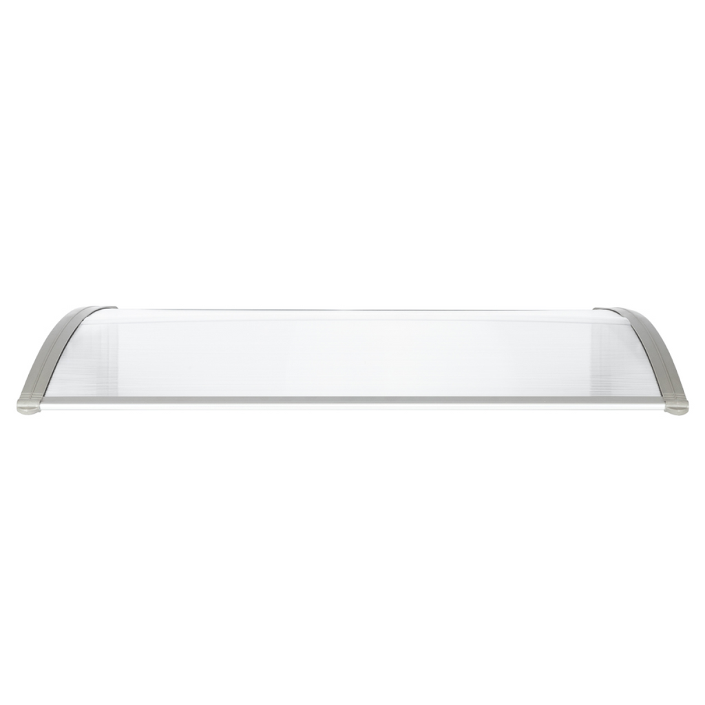 HT-120 x 80 Household Application Door & Window Rain Cover Eaves Canopy White & Gray Bracket