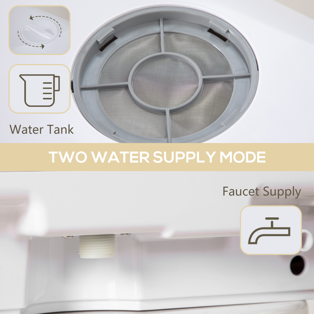HOMCOM Table Top Dishwasher w/ 4 Place Settings 6 Programmes Fruit Wash Mode