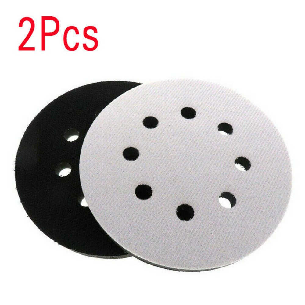 2Pcs 125mm/5inch Diameter Soft Buffer Sponge Interface Cushion Pad Sanding Pads