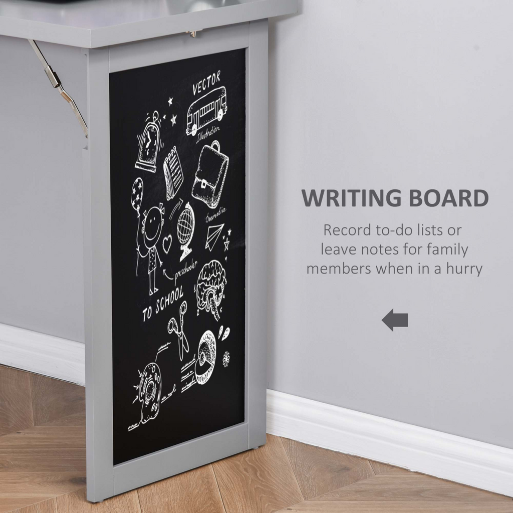 Folding Convertible Desk with Blackboard Multi-function Workstation