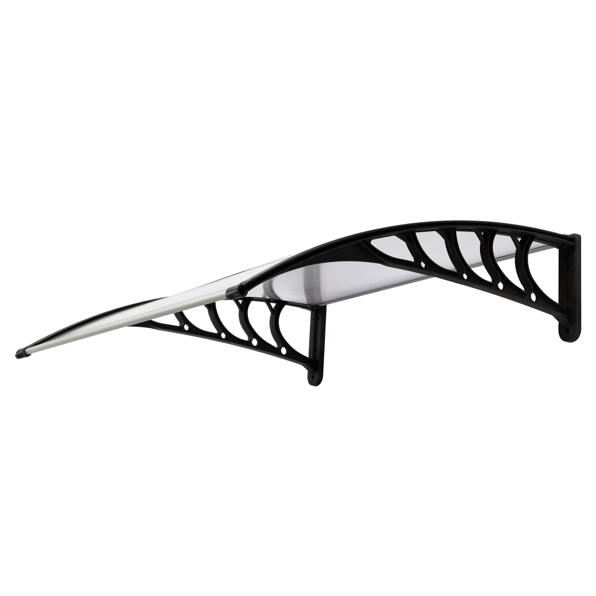 [Same Code：87203302]HT-100 x 80 Household Application Door & Window Rain Cover Eaves Canopy White & Black Bracket