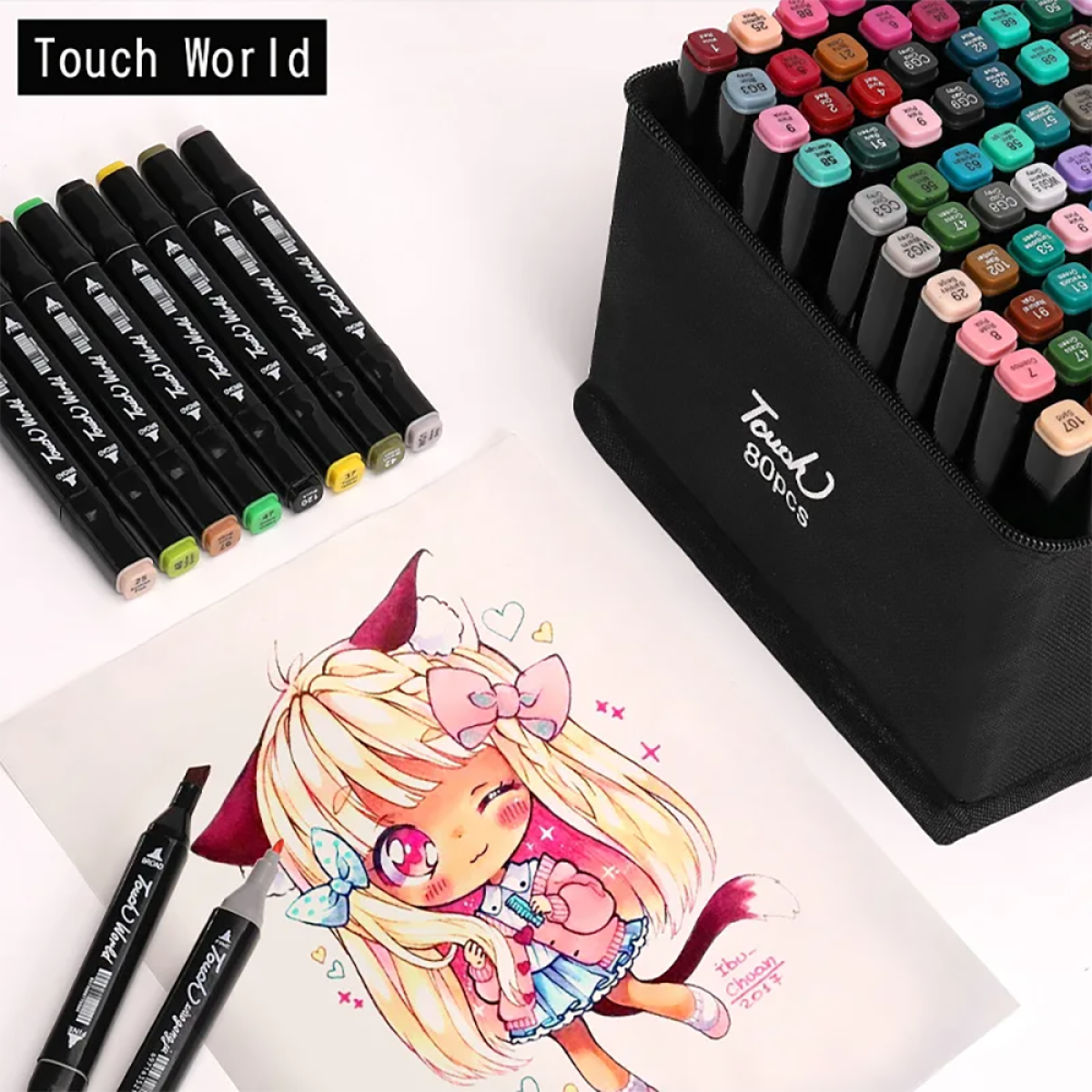 120 Colors Marker Pens Set Manga Brush Pen Student Drawing sketch Kawaii Art