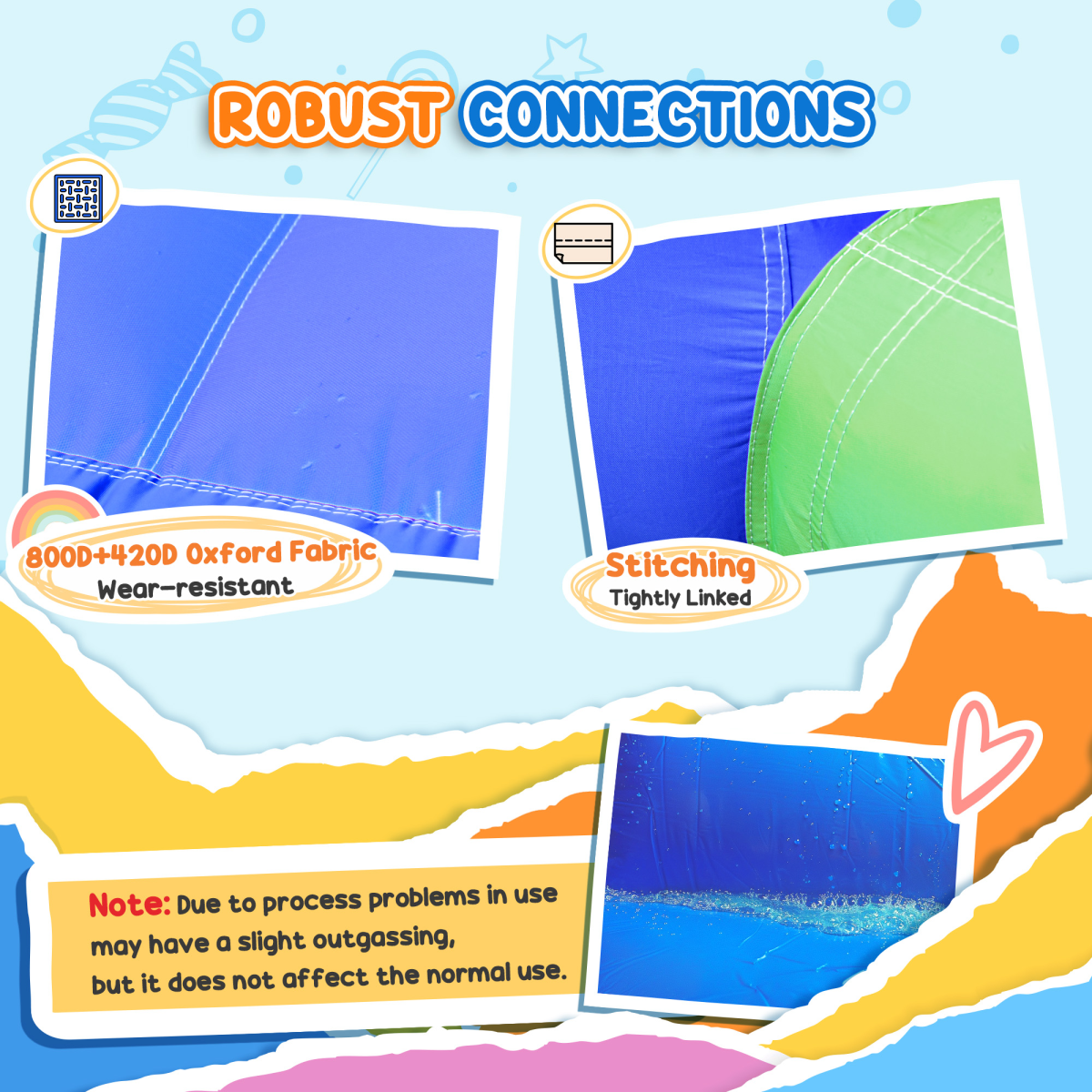 Bouncy Castle with Slide Inflatable Bouncer Kids Jumper Bounce Castle HOMCOM