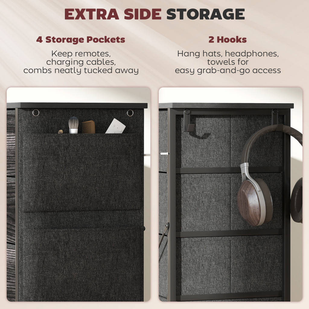 Wood Storage Chest of Drawers
