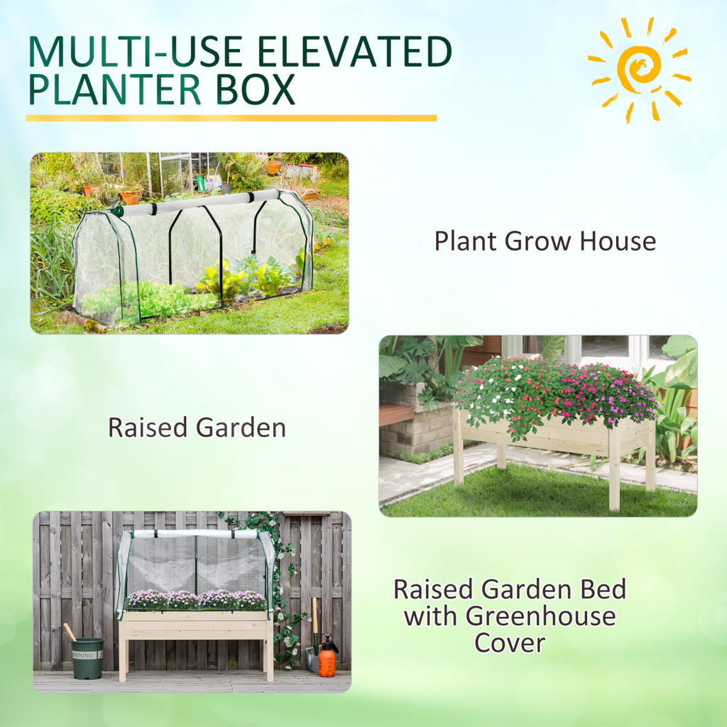 Raised Garden Bed Greenhouse Cover Planter Box