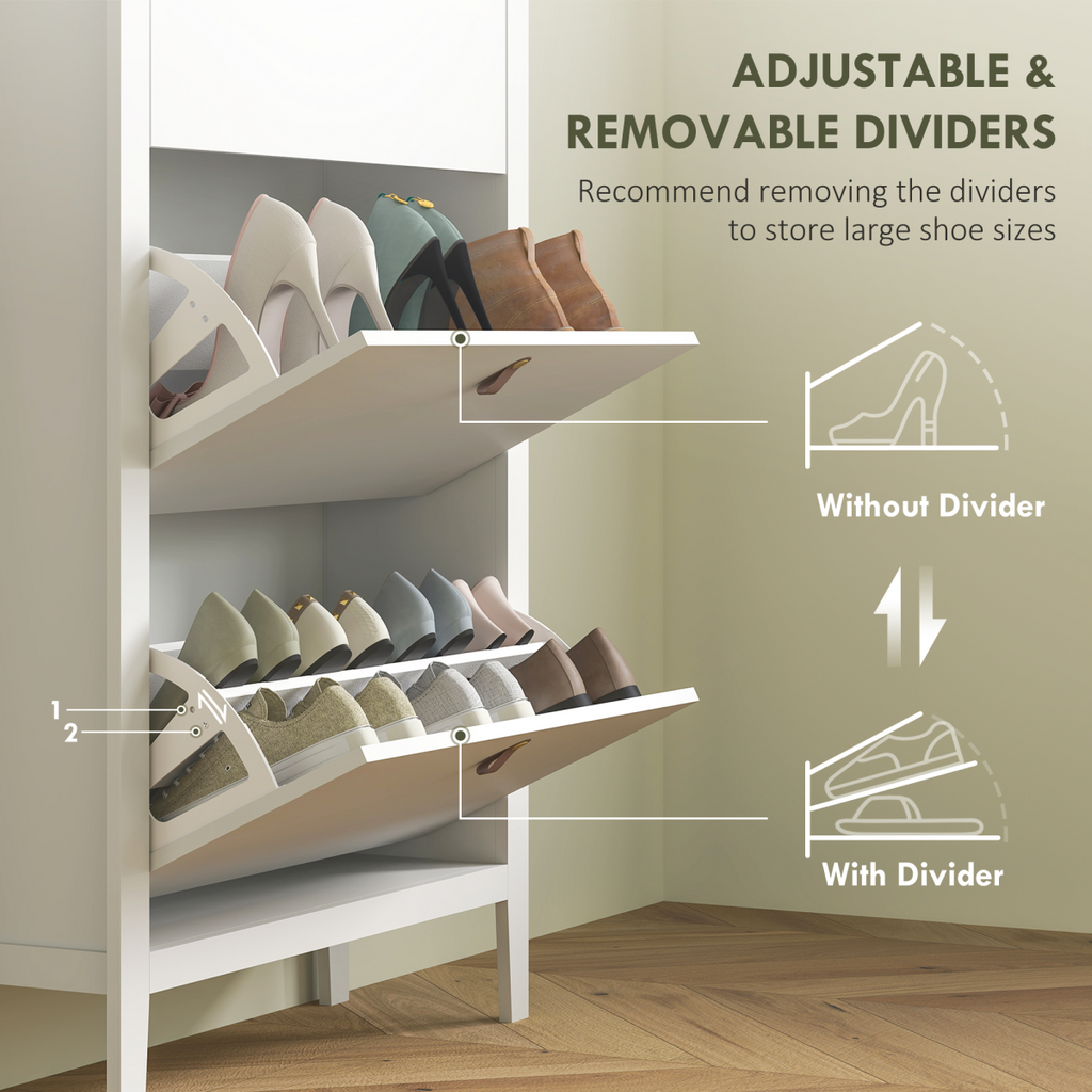 Three drawer shoe cabinet