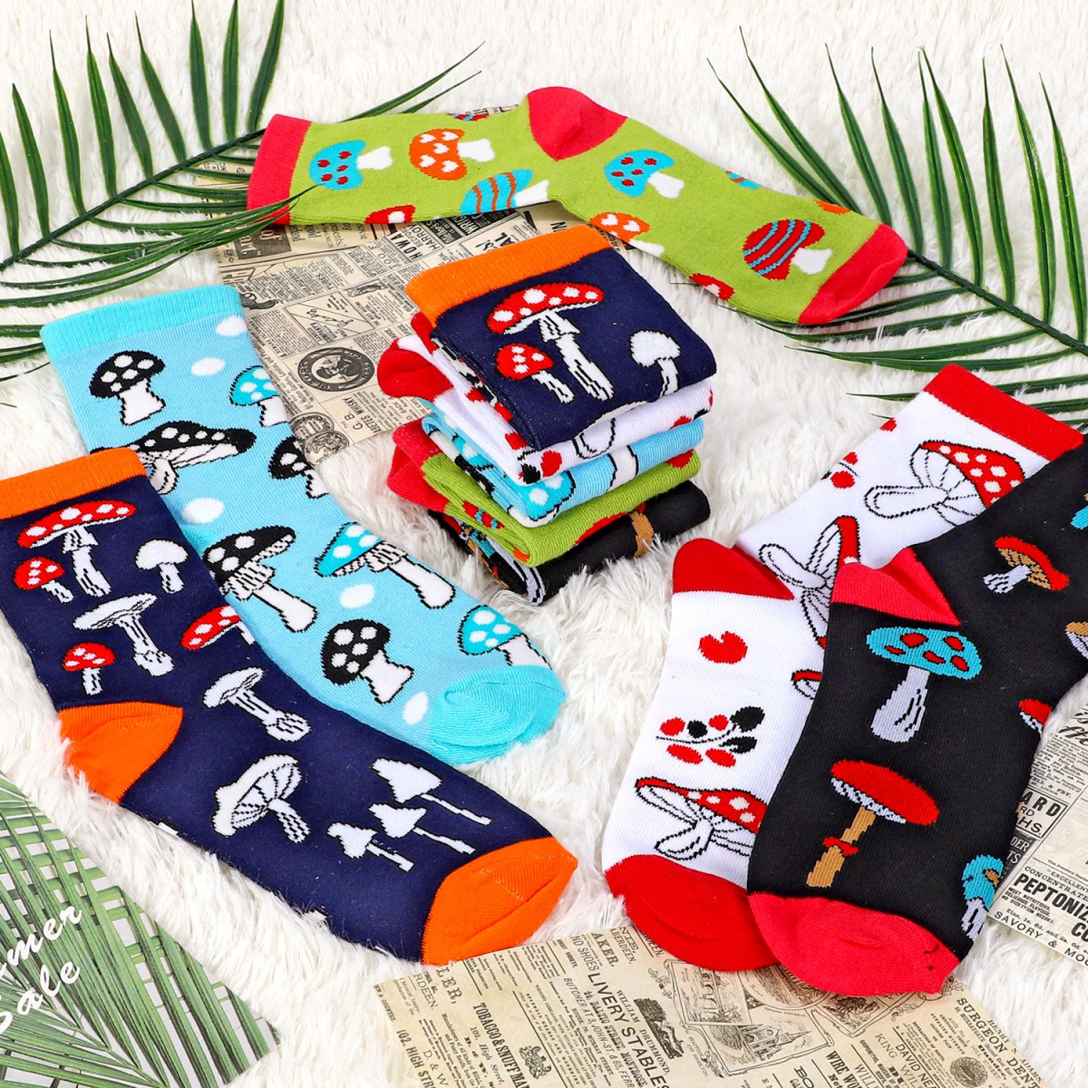 Vinsani MUSHROOMS SOCKS 5pk