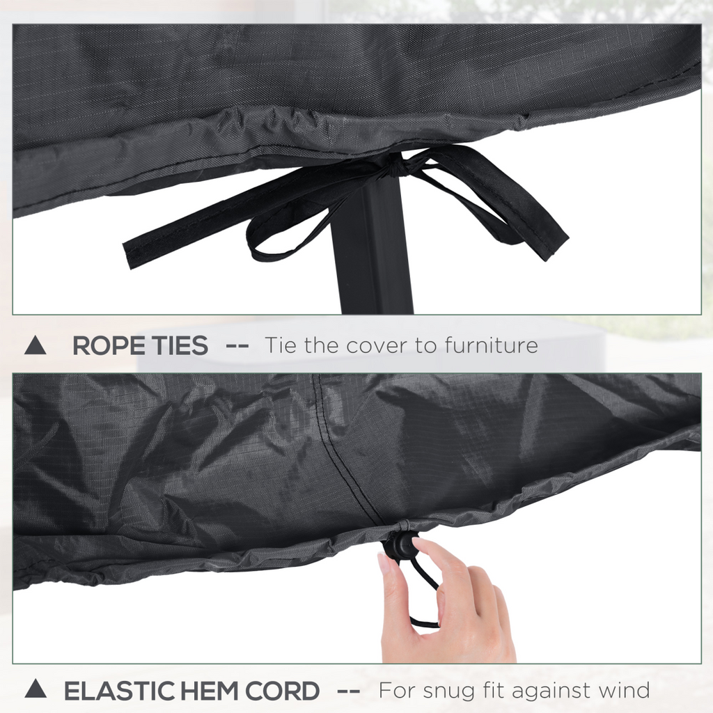 Garden 2-3 Seater Sofa Cover Furniture Water Resistant All-weather Grey