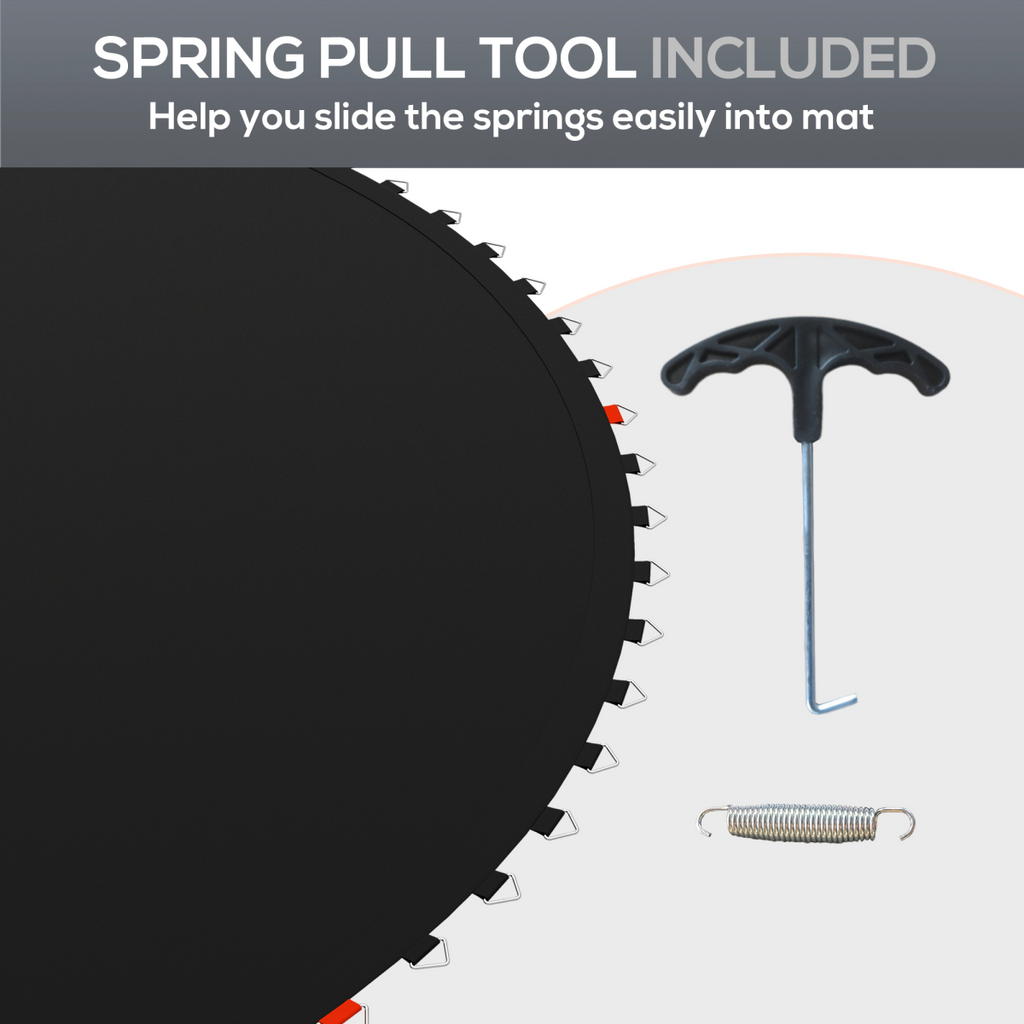 SPORTNOW Trampoline Mat with 54 V-Hooks, for 10ft Trampoline