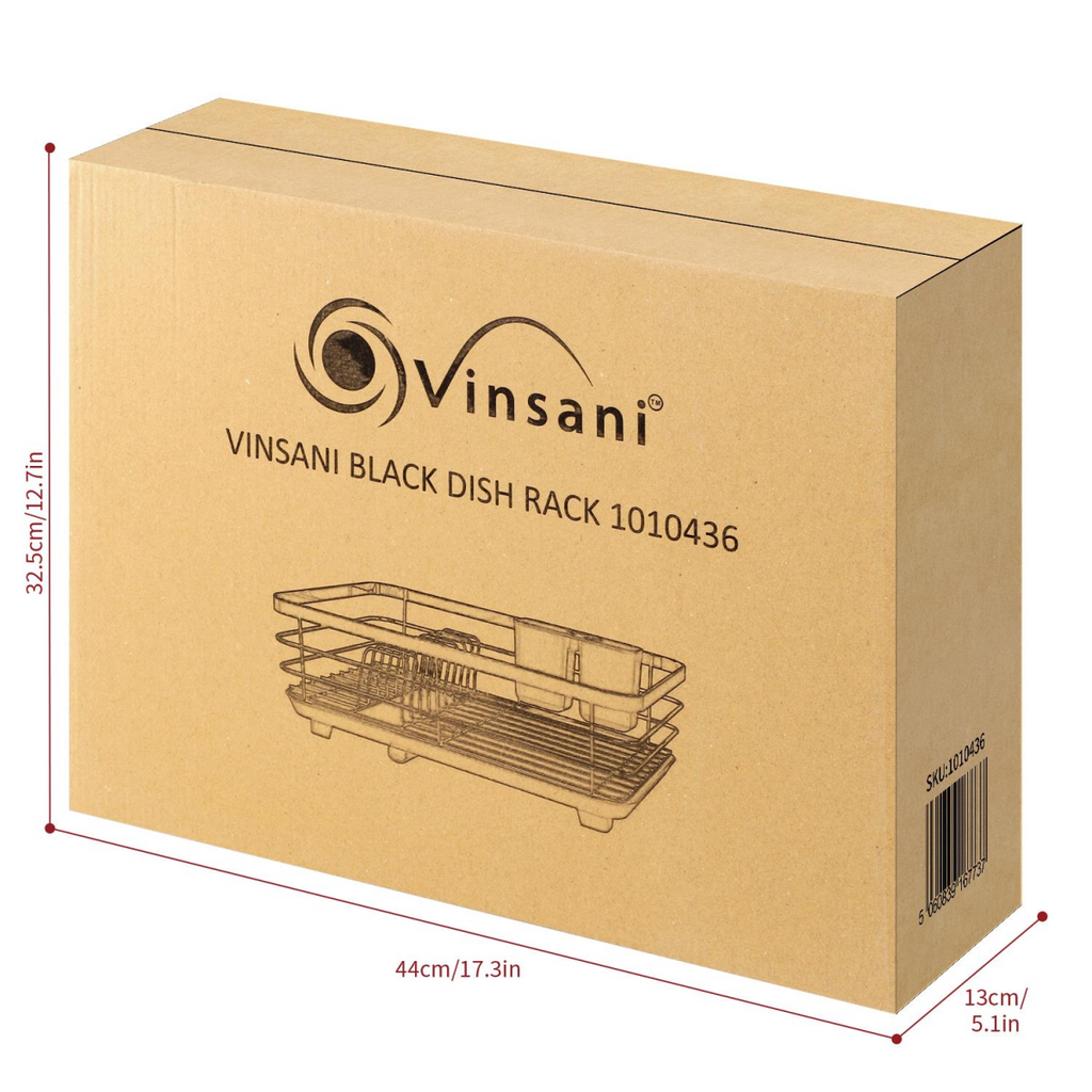 Vinsani Black Dish Rack