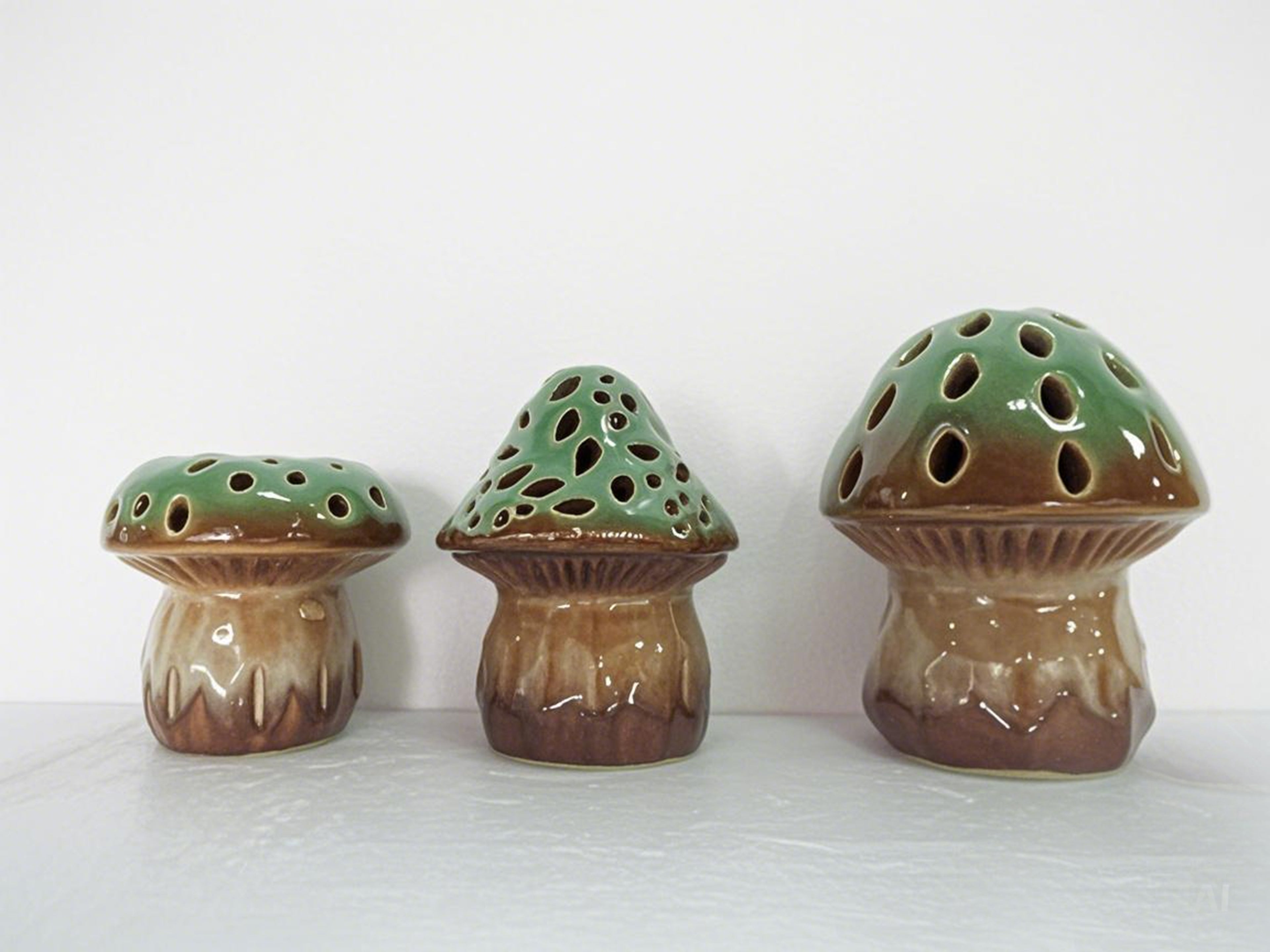 Set of 3 Mushrooms with Light