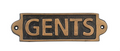 Gents Toilet Wall Sign 12x6cm for Birthday Gift, Home & Office Decor
