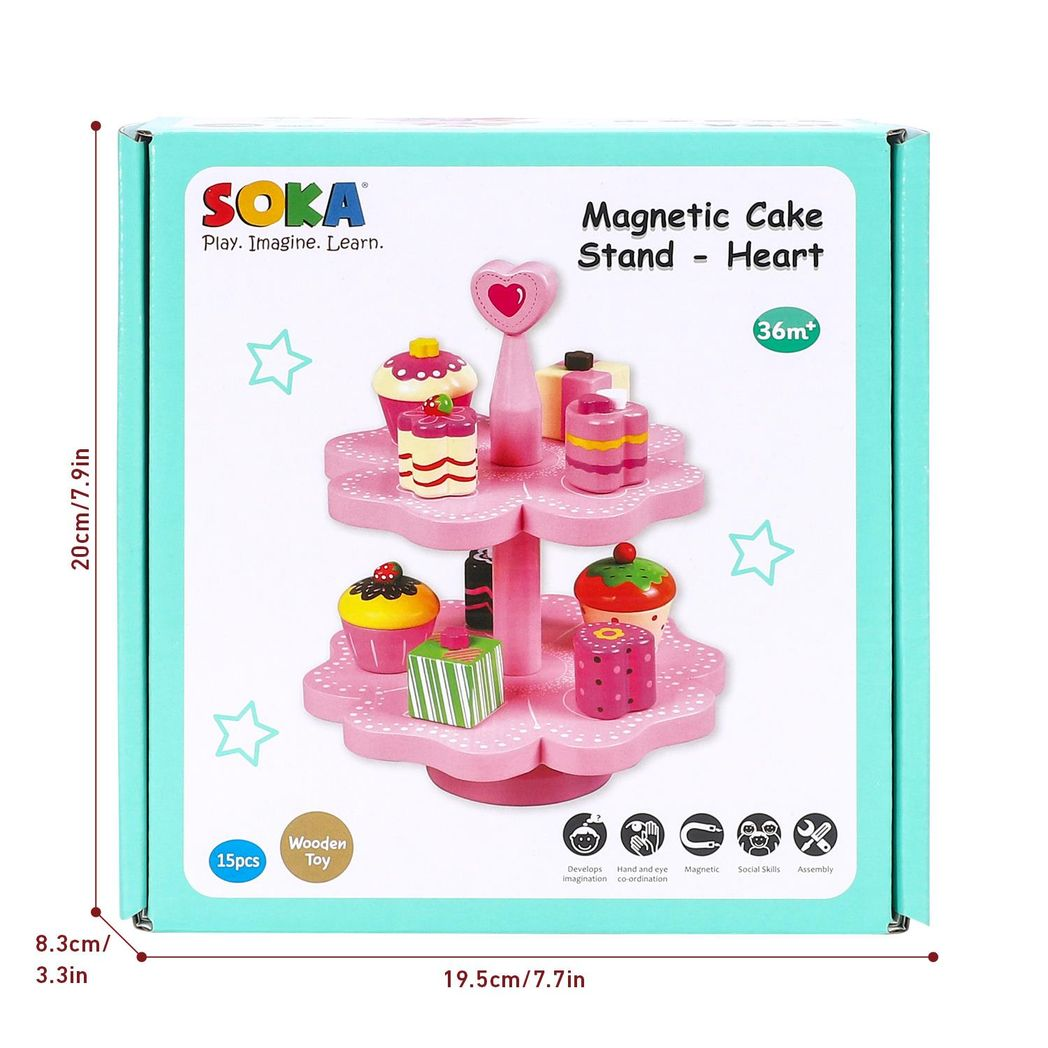 SOKA Magnetic Cake Stand - Heart