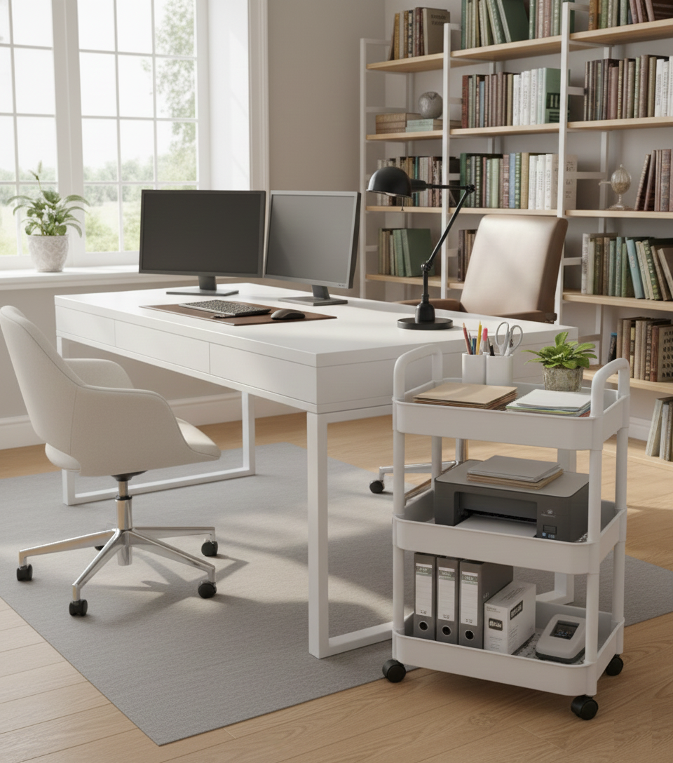 3 Tier Multi-Purpose Rolling Trolley