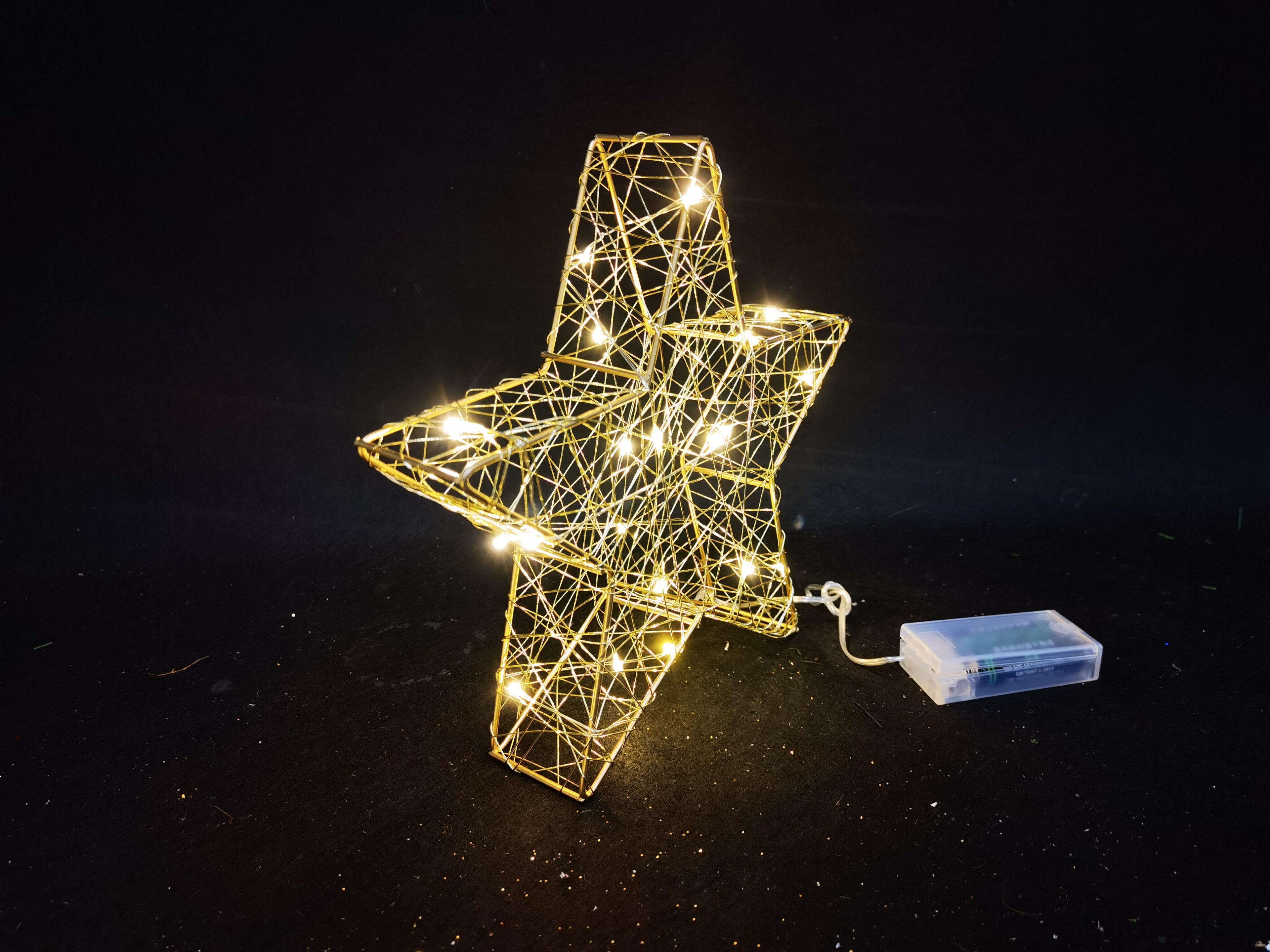 24cm Star with Warm White LED Lights