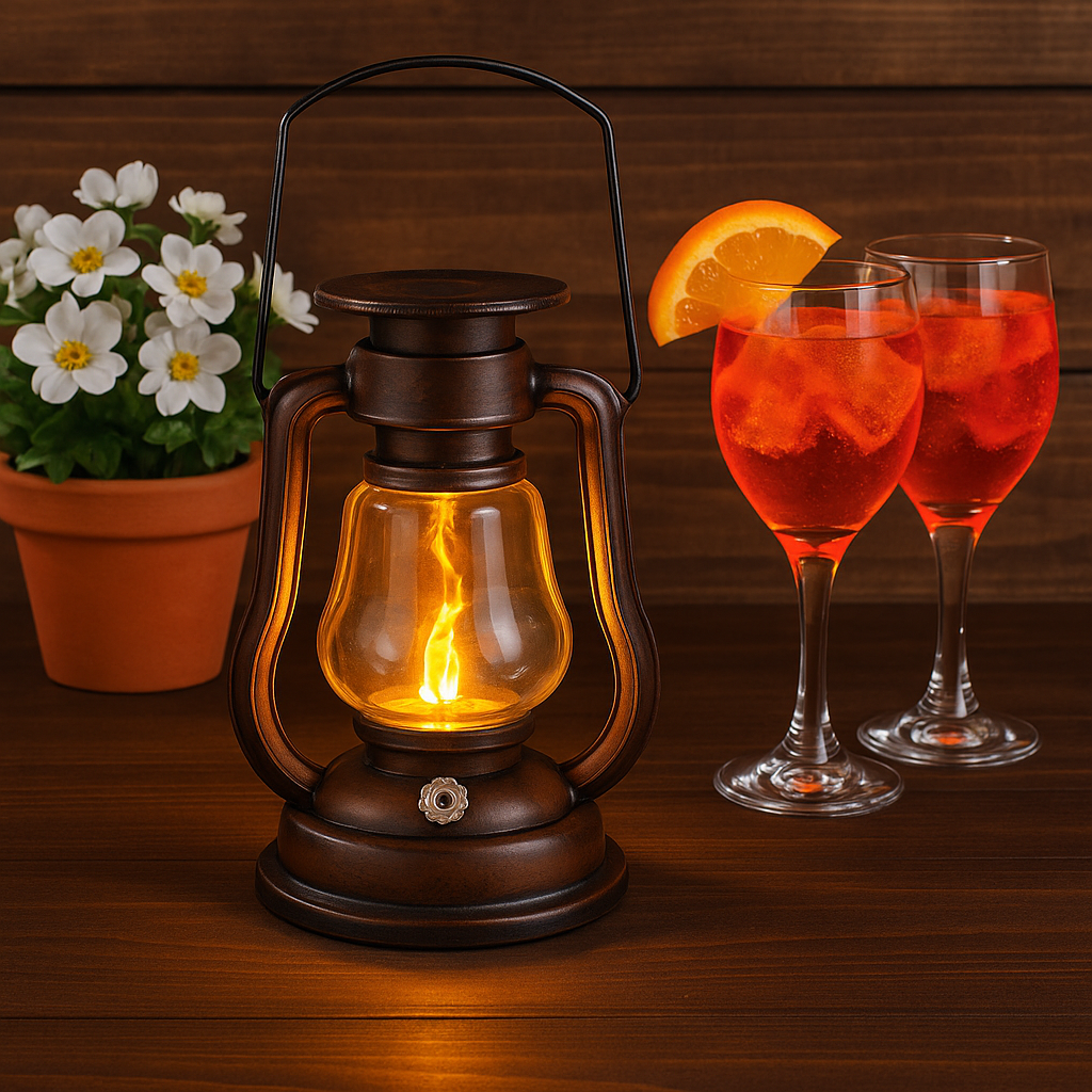 Solar Vintage Hanging Lantern