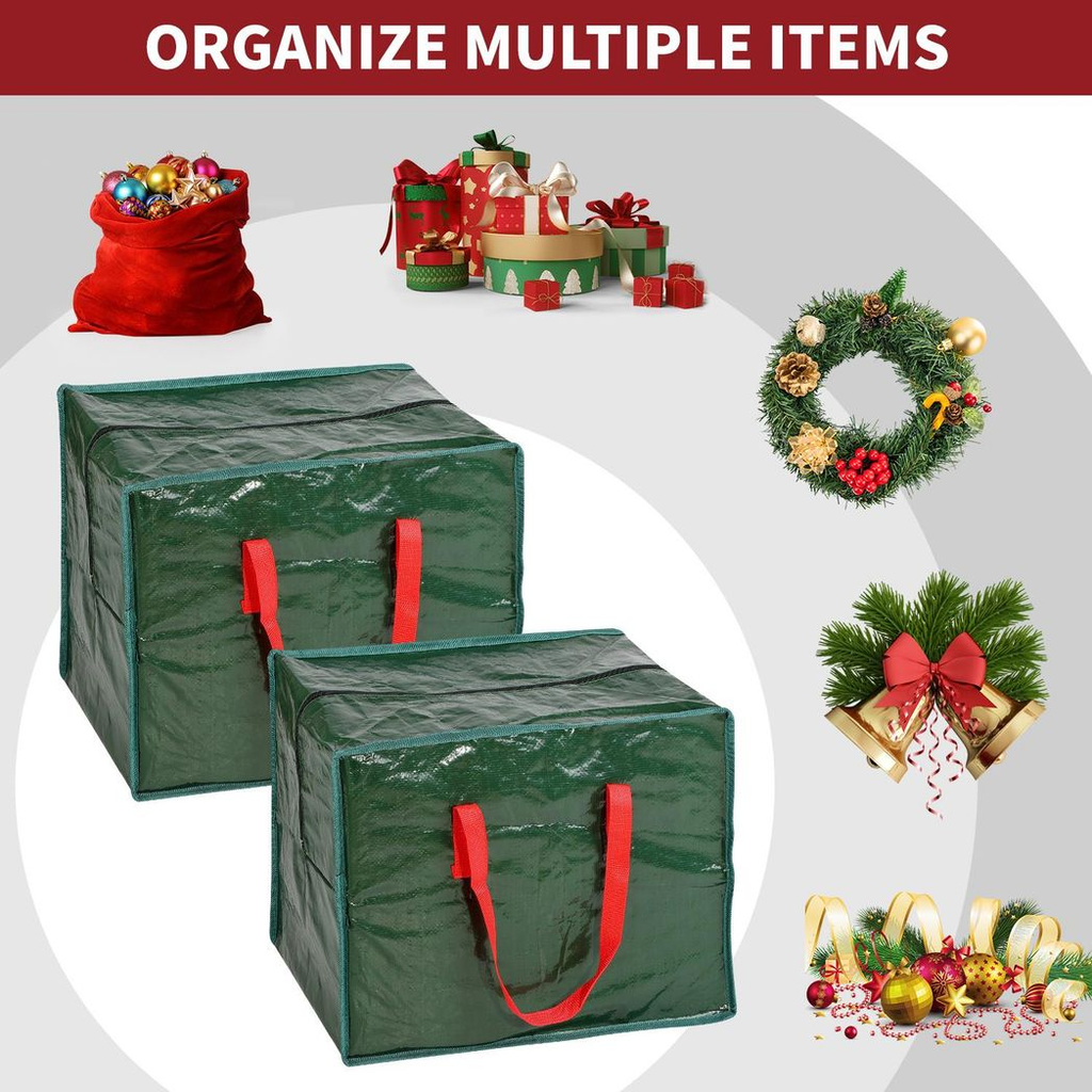 Vinsani Xmas Baubles & Tinsel Storage Bag