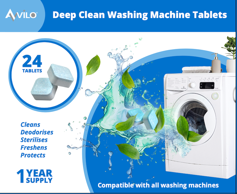 Deep Clean Washing Machine Tablets  set of 24