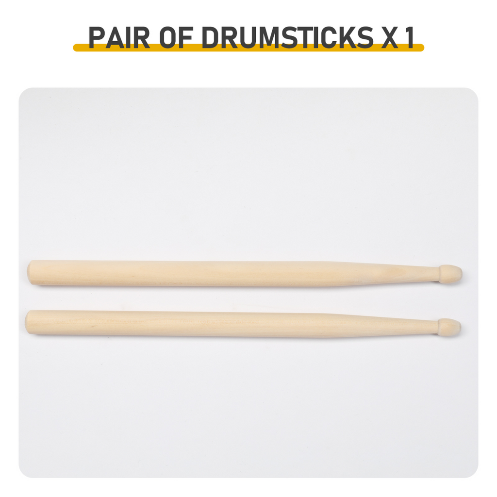 12 x 5.5 inches Professional Marching Snare Drum & Drum Stick & Strap & Wrench Kit Red