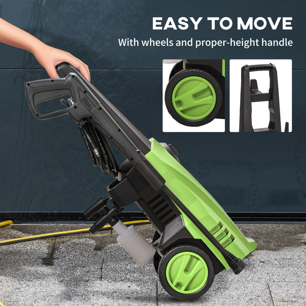 DURHAND High-Performance Power Washer 1800W, 150 Bar, 510 L/h, for Garden, Car