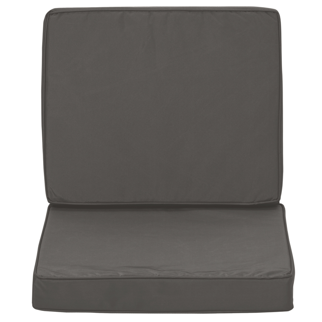 Outdoor Seat and Back Cushion Set Replacement Cushions, Dark Grey