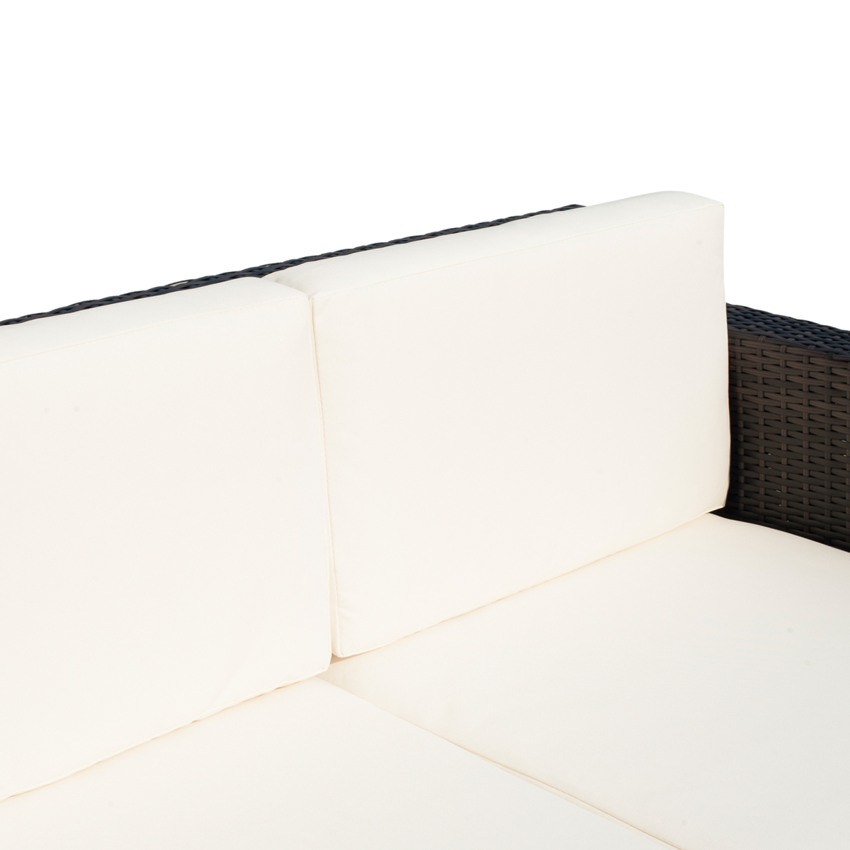 Outdoor Double Armchair - Comfortable PE Rattan Seating for Two