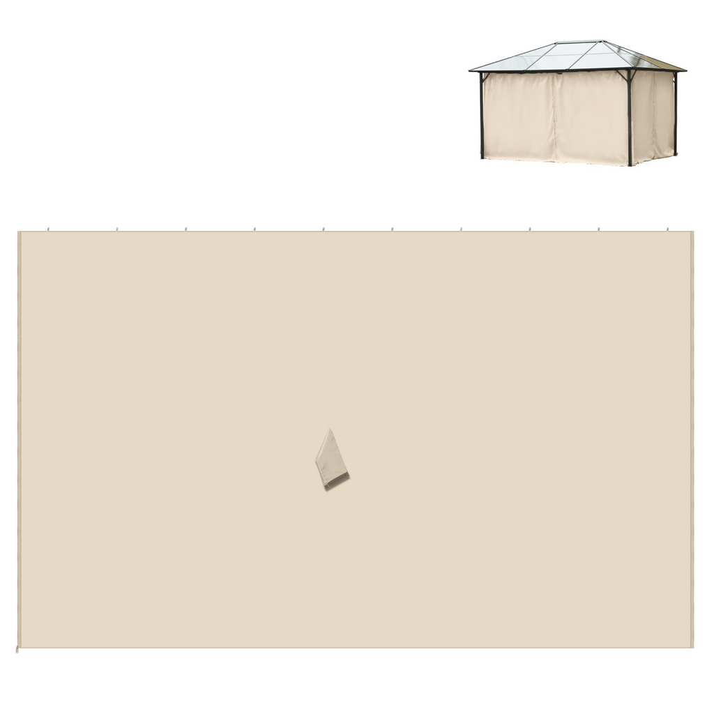 4 Pack Gazebo Replacement Sidewalls Privacy Panel for 3 x 4m Gazebo Outsunny