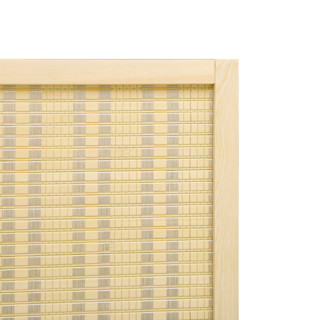 HOMCOM 4 Panel Folding Room Divider 170cm Wall Privacy Screen Protector Natural