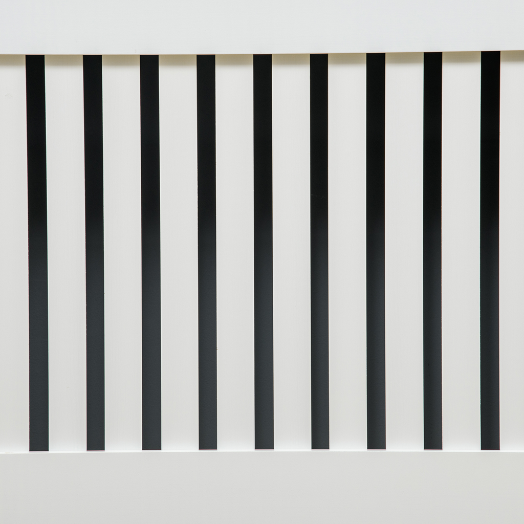 HOMCOM Radiator Cover Painted Slatted MDF Cabinet Lined Grill 172x19x81.5cm