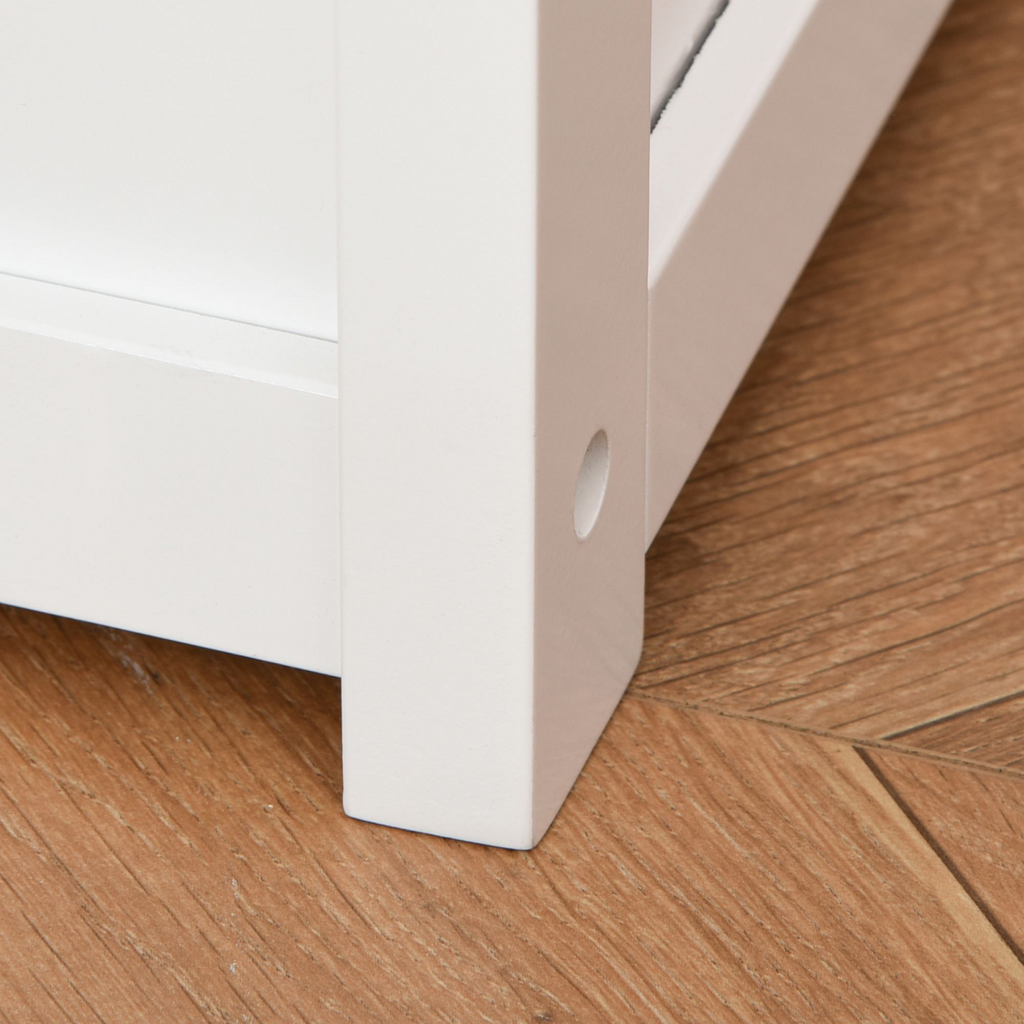 2 In 1 Wooden Toy Box, Kids Seat Bench Storage Chest, 60 x 30 x 50cm