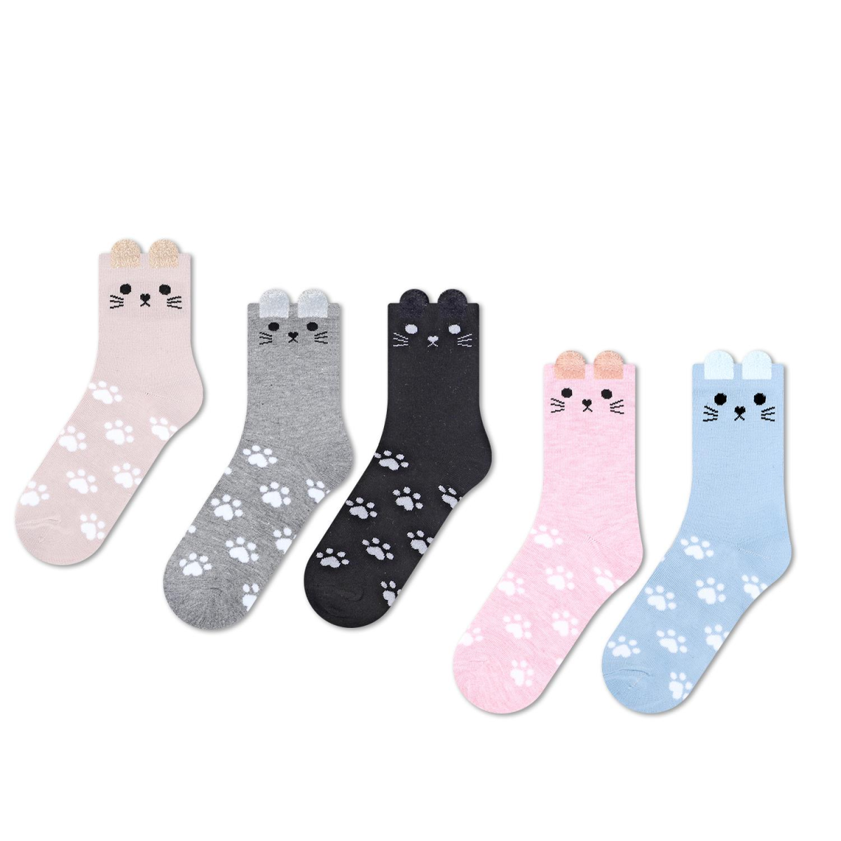Vinsani CAT SOCKS 5pk