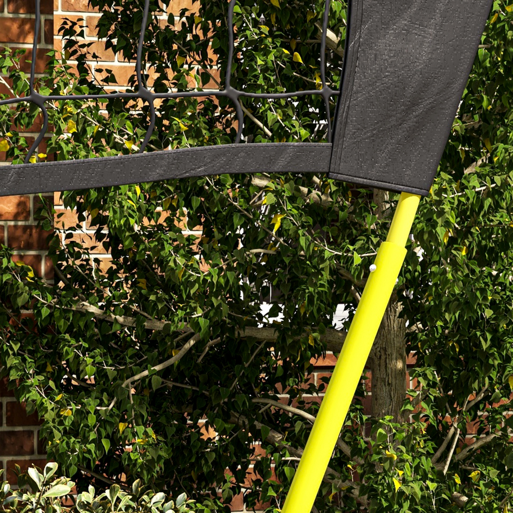SPORTNOW Portable Badminton Net Set with Volleyball Net, Rackets, Shuttlecocks