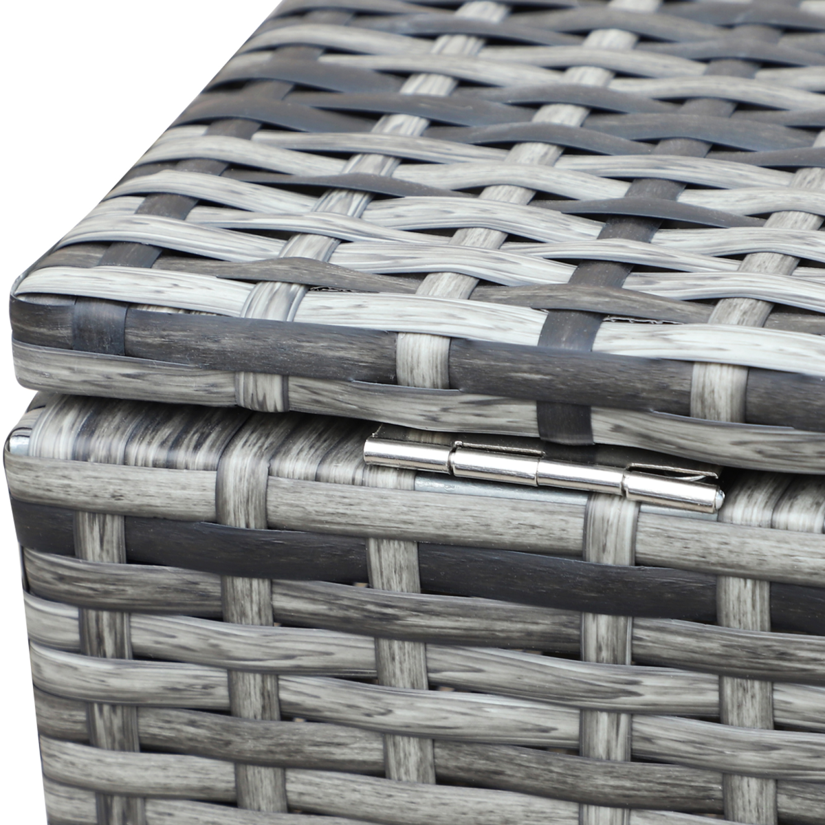 4-Piece PE Rattan Outdoor Garden Furniture Set Mixed Grey
