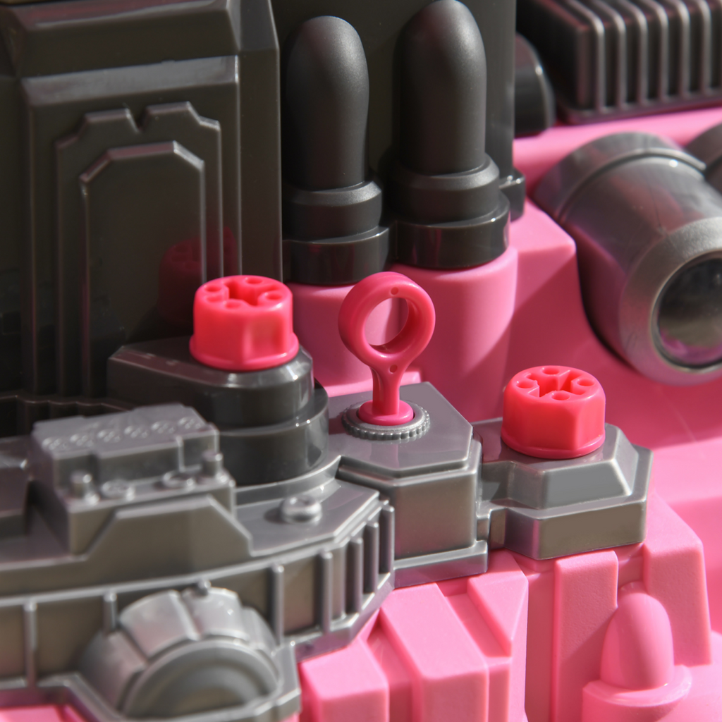 Kids Truck Engine Toy Set w/ Horn Light Car Key Age 3-5 Years, Pink