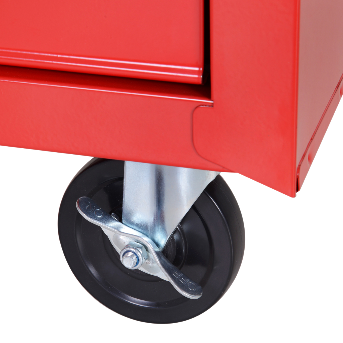 Roller Tool Cabinet Storage Box 5 Drawers Wheels Caster Garage Workshop Red