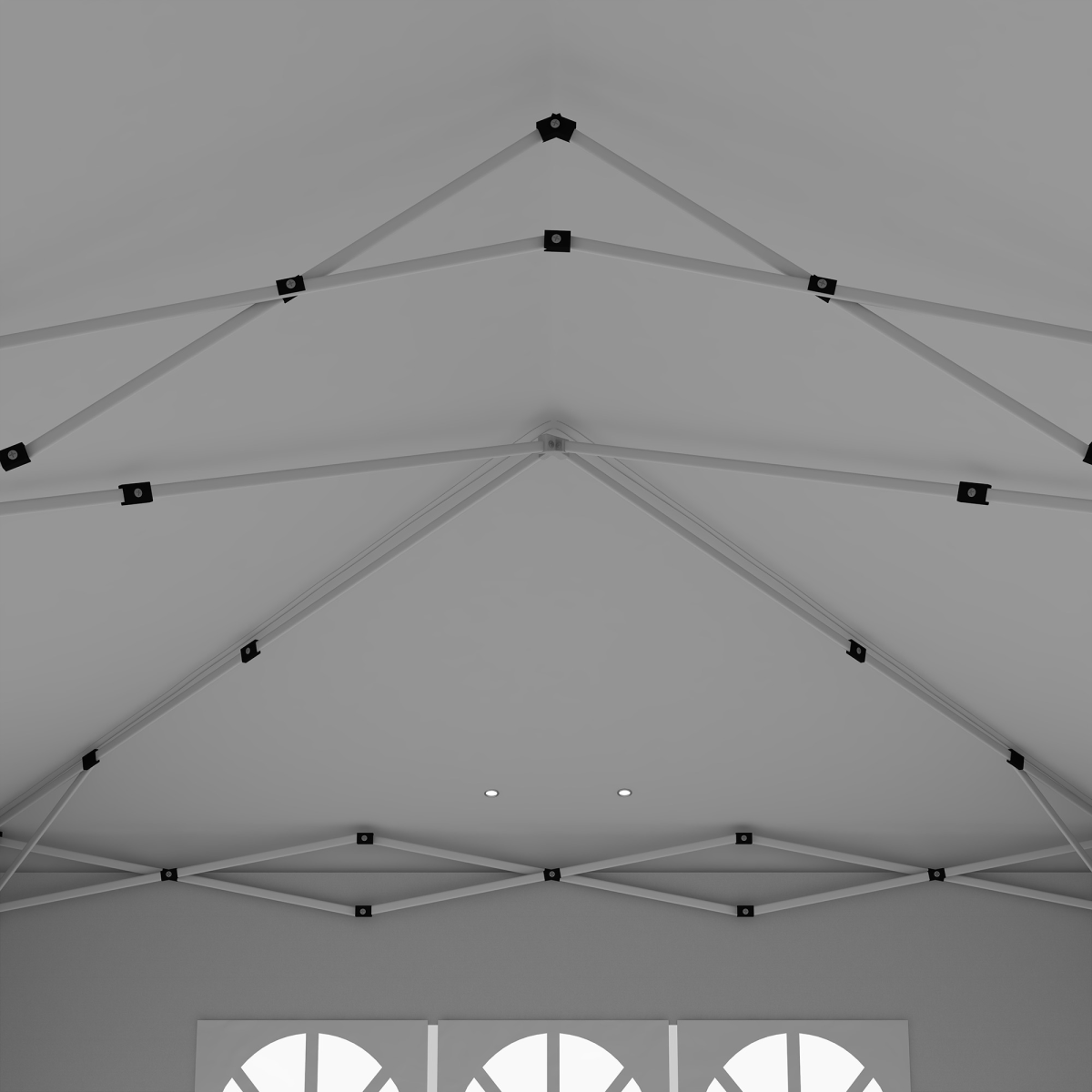 Outsunny 3 x 6m Pop Up Gazebo Height Adjustable Party Tent w/ Storage Bag Black