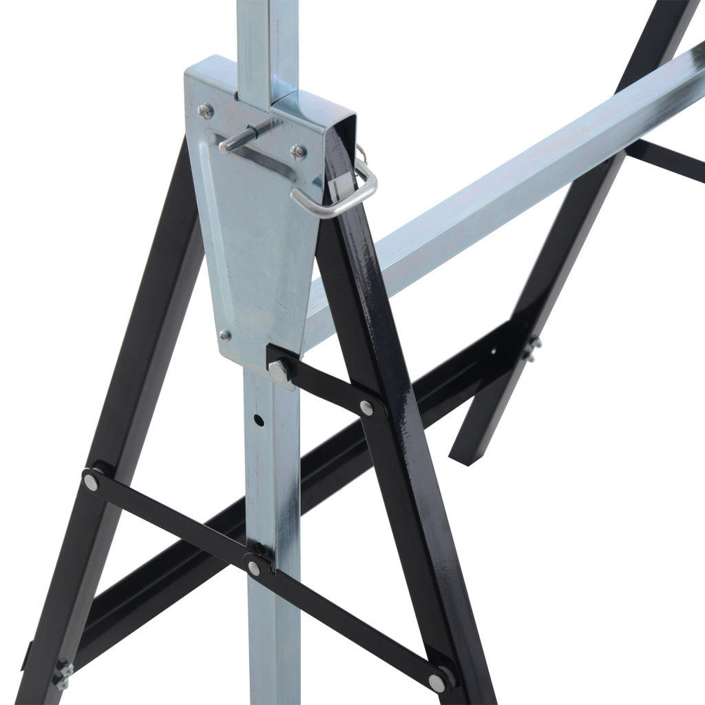 2xTelescopic Builders Trestle Work Bench-Black