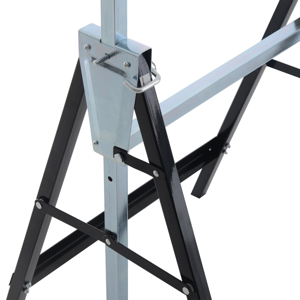 2xTelescopic Builders Trestle Work Bench-Black