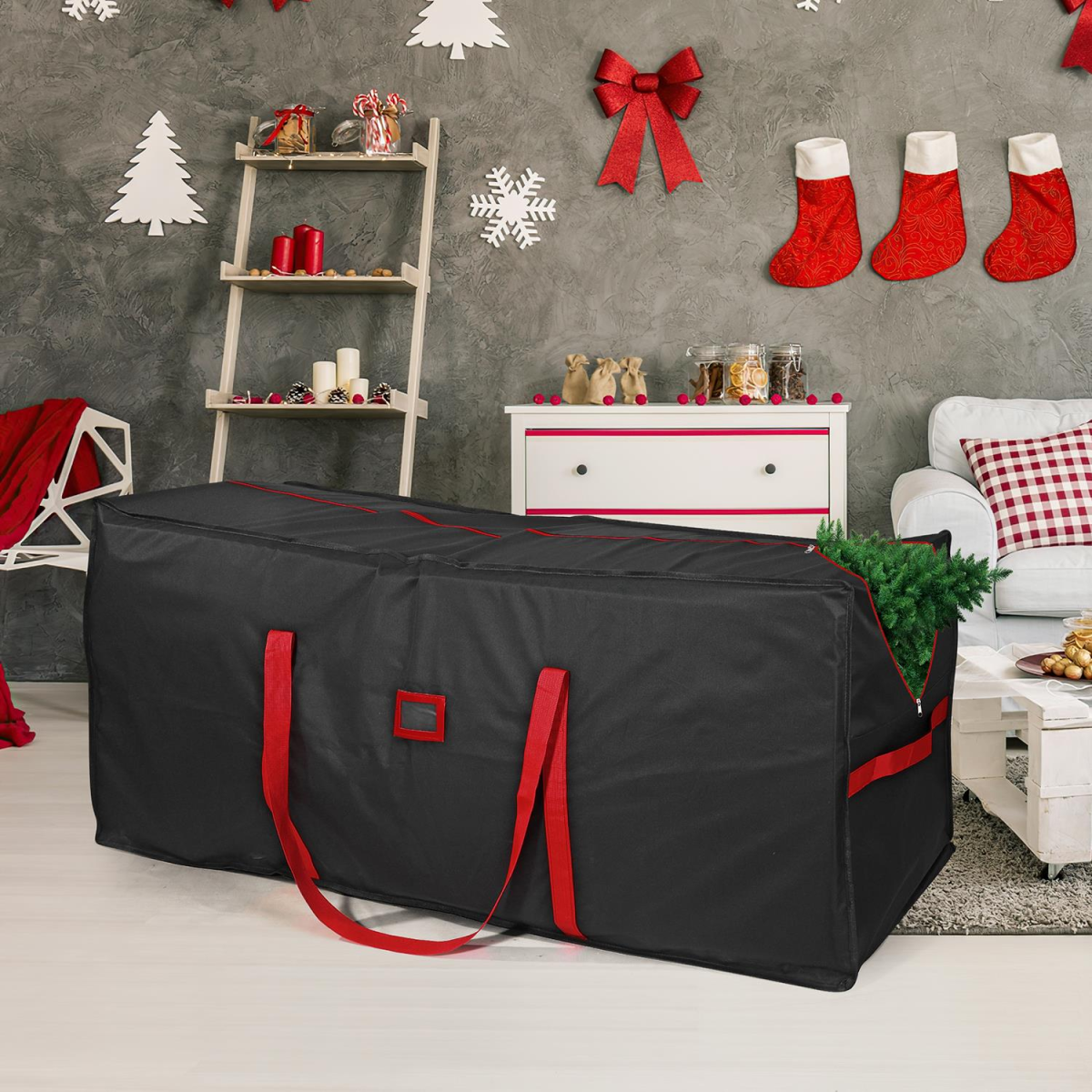 Vinsani Black Deluxe Xmas Tree Storage Bag