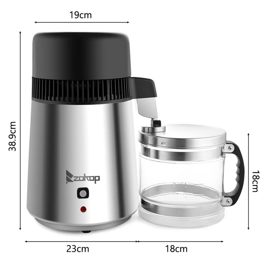 W Water Distiller Electric Purifier Stainless Steel Glass Water Filters