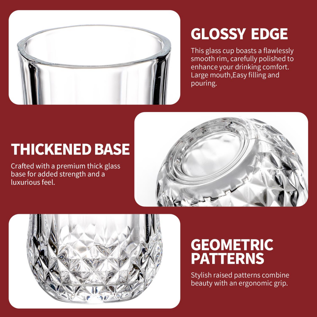 Vinsani 350ml Crystal Tall Glasses 6pcs