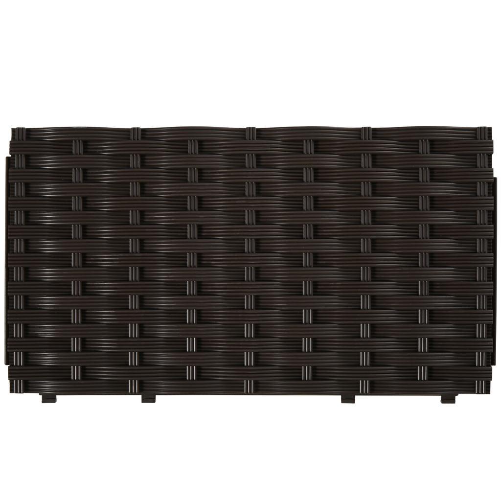 PP Raised Outdoor Garden Planter Box Brown