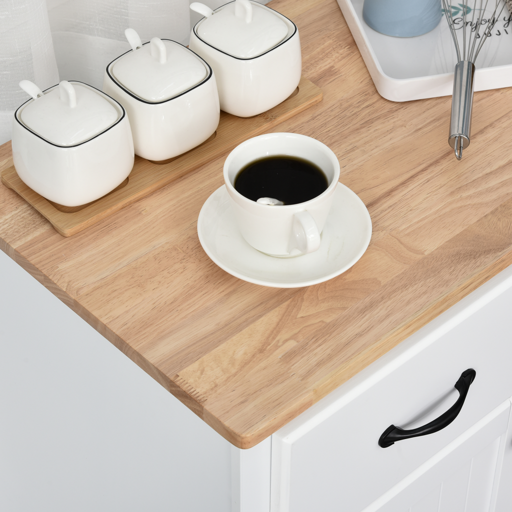 Simple Kitchen Cupboard Storage Cabinet w/ Drawer Living & Dining Room