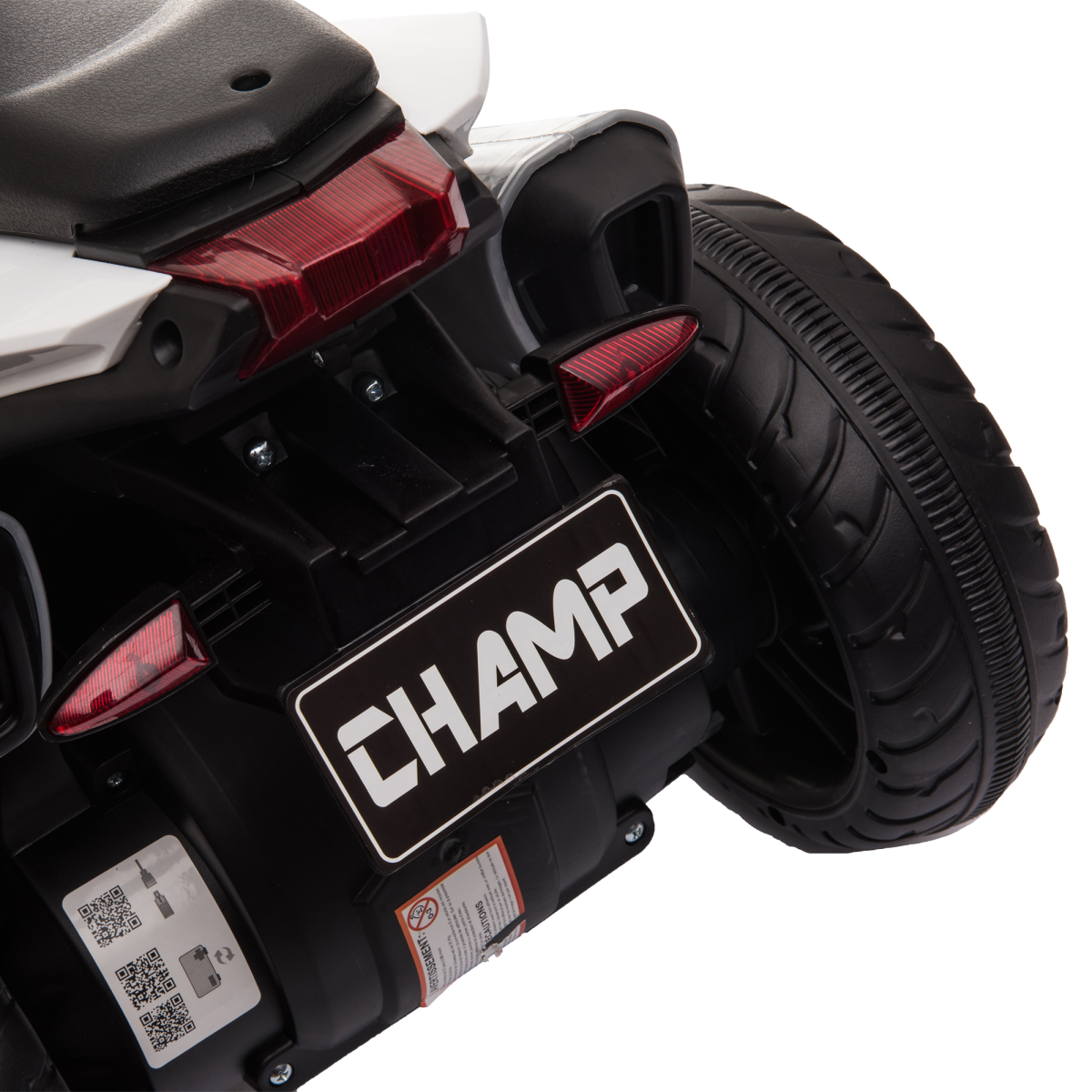 Kids Electric Motorcycle Ride-On Toy Vehicle 6V Battery Music Horn Lights Black